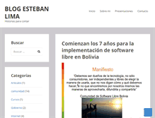 Tablet Screenshot of estebanlima.com